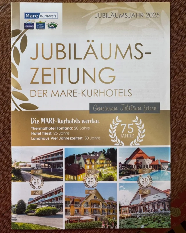 Die Mare-Kurhotels feierten am Sonntag Jubiläum, dazu waren auch die Gemeinderäte eingeladen. Als Fraktionsvorsitzende der BBR gratuliere ich Frau KR Renate Remta zu Ihrer außergewöhnlichen unternehmerischen Tätigkeit in den vergangenen Jahrzehnten. Stellen Sie sich das Kurviertel ohne das Thermalhotel Fontana, das Triest oder das Vier Jahreszeiten vor - Renate Remta hat mit ihrem Unternehmergeist die touristische Geschichte von Bad Radkersburg maßgeblich mitgeschrieben.  Die BBR mit allen Mitgliedern gratuliert herzlich dem gesamten Team der Mare Gruppe zu dieser Erfolgsgeschichte. @mare_kurhotels